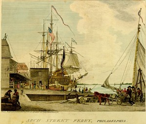 Philadelphia Harbor 1790s (source)